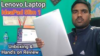 Unboxing & review Lenovo IdeaPad slim 1 amd ryzen 3 quadcore 7320u 8gb/512gb SSD windows 11 home 15"