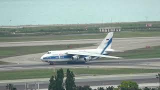 Antonov 124 landing at Nice Côte d'Azur Airport !