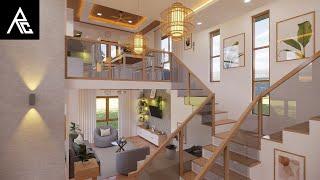 Classy 2-Bedroom Loft-Type Tiny House Design Idea (4x12 Meters Only)