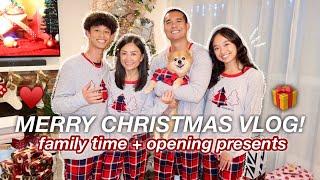 MERRY CHRISTMAS VLOG! family time + opening presents | Vlogmas Day 24