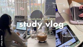 STUDY VLOG  final exams, intense cramming, how i make my study guides, last days of undergrad