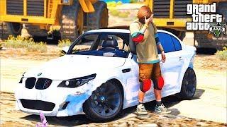 РЕАЛЬНАЯ ЖИЗНЬ В GTA 5 - УБИЛИ ДЕПУТАТА И УГНАЛИ У НЕГО BMW E60! РАЗБИЛИ БЕХУ БЕЛАЗОМ!  ГАРВИН