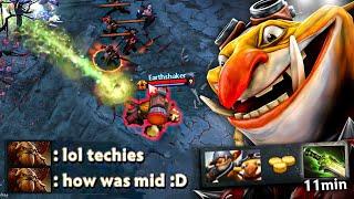 They don't believe how Techies can make fast farm like that!!