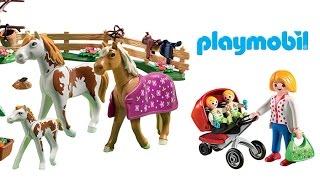 Horses! Horses! Horses! Surprise Eggs! Playmobil Horse Stable, Paint Set, and More!!