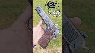 Presenting the Vintage Colt MK IV Series 70 Government Model 45 1911 pistol up close?