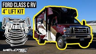 Best Suspension Upgrade Ford E-Series Class C RV 4" Lift Kit