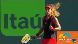 Williams vs Osaka Best Rally and Interview / Miami Open 2018 / Round of 128