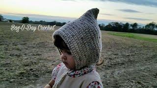 How to Crochet The "Pixie Rose Bonnet" Fits Size 2-4 Crochet Bonnet Tutorial #424