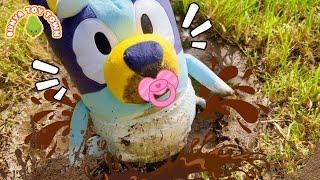 Baby BLUEY Stinky Nappy Don't Be Messy! | Lessons For Kids | Pretend Play with Bluey Toys