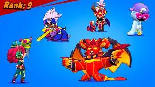 All Brawlers + 708 Skins Losing Poses in Brawl Stars | #AngelsVSDemons