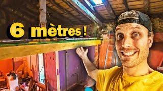 ÉNORME POUTRE DE 6 mètres pour CONSOLIDER par MOISAGE - EP11 - Rénovation TOTALE de la maison moiser