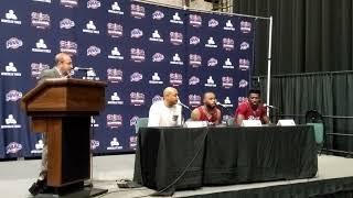 Rider Coach Kevin Baggett, Players Dwight Murray, Ajiri Ogemuno- Johnson post 71-70 MAAC W over Iona