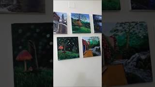 The walls are lined with canvas paintings #adib #youtubeshort #painting