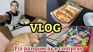 VLOG- ROTINA FIZ COMPRAS e PANQUECAS gravei uma publicidade por- Jane Uchôa 