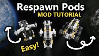 Custom Respawn Pods: EASY & AWESOME! Space Engineers Tutorial