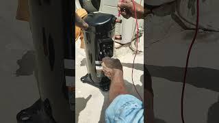 how to check compressor Terminal #scroll#compressor #install #todayviralvideo