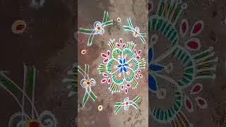 Today rangoli ##shortvideo #youtubeshort #rangoli #sahithi creations##shortvideo