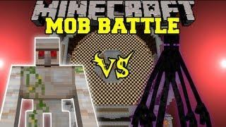 Mutant Enderman Vs. Mutant Iron Golem - Minecraft Mob Battles - Arena Battles