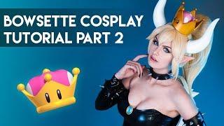 Bowsette Cosplay Tutorial Part 2 - Crown, Horns, Wig and Bodysuit