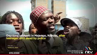 Day-long protests in Majengo, Nairobi, after teenager shot dead by police