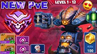 New PvE Mode - Killshot Onslaught Event - Full Level 1 to 12 - Mech Arena