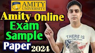 Amity Online Exam Sample Paper|| Amity online Exam