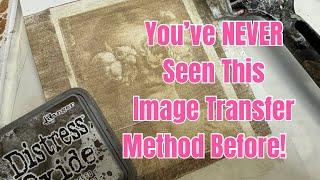 Amazing New Image Transfer Technique! #imagetransfer #gelliprinting #distressoxideinks