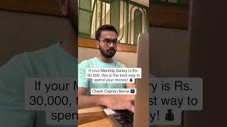 Best way to spend your Rs 30K Salary | How to Manage Salary 30K Salary