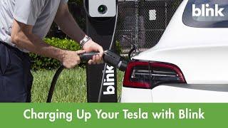 DID YOU KNOW: Charge Your Tesla at a Blink Station