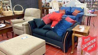 SALVATION ARMY SHOP WITH ME FURNITURE SOFAS CHAIRS DECOR KITCHENWARE SHOPPING STORE WALK THROUGH