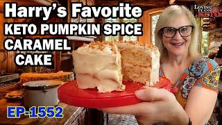 HARRY'S FAVORITE KETO PUMPKIN SPICE CARAMEL CAKE #pumpkinspicecaramelcake #keto #weightloss