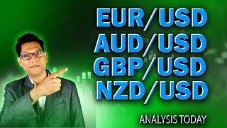EURUSD,GBPUSD,NZDUSD and AUDUSD Analysis Today: Pullback Trading Strategy