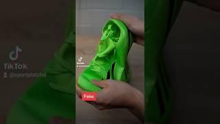 FAKE VS REAL Adidas X #trend #soccer #football #footballplayer #fußball #viral #tutorial #challenge