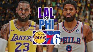 NBA 2K25: LAKERS vs 76ERS | PS5 PRO GAMEPLAY [4K UHD]