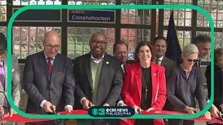 SEPTA holds ribbon cutting to celebrate new train station in Conshohocken