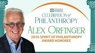 2024 Spirit of Philanthropy Award - Alex Orfinger