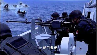 The pirates robbed Chinese merchant ships, but the Chinese navy attacked and scared the pirates away