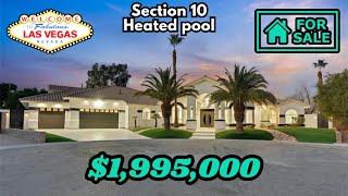 Luxury Home in Section 10 Las Vegas for Sale | Heated Pool | No HOA | Massive Lot | Near Summerlin