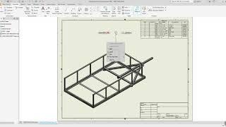 Autodesk Inventor Frame Generator Part 4 Drawing and Parts List Creation