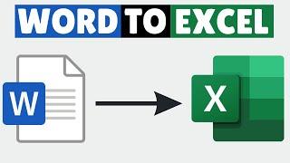 How to Convert Word Document to Excel Spreadsheet 2025