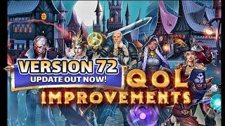 Empires & Puzzles Version 72 Update More QOL Improvements than you can shake a Gold Bar at! Finally!