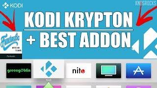 How To Install Kodi Krypton 17.6 Apple TV 4 + Best Addon / Plugin FOREVER!!