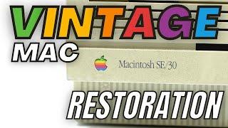 Vintage Apple Macintosh SE 30 | Restoring & Cleaning a Retro Apple Mac Computer | Aram Joseph