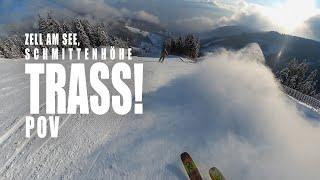 BLACK RUNS for BREAKFAST! TRASS Run, Zell am See, Austria SKI POV