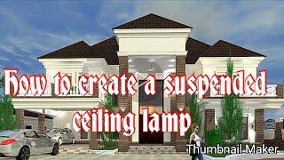 How to create a kitchen suspended ceiling lamp