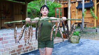 Girl Living in the Mountains of Vietnam - Cooking Smoked Fish/ Phuc, Girl Village