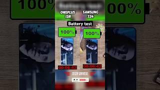 OnePlus 13R vs Samsung S24  Epic Battery Test Showdown ! #shorts #viralvideo