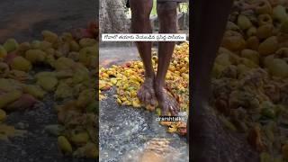 Cashew fruit drink making in telugu #telugu #telugufood #unhygienic #andhra  #telangana #doctor