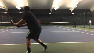 Miguel Perez Monge - College tennis recruiting video (Part 1)