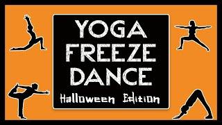 Halloween Yoga Freeze Dance! - Halloween Brain Break Activity  - A Fun Halloween Workout!